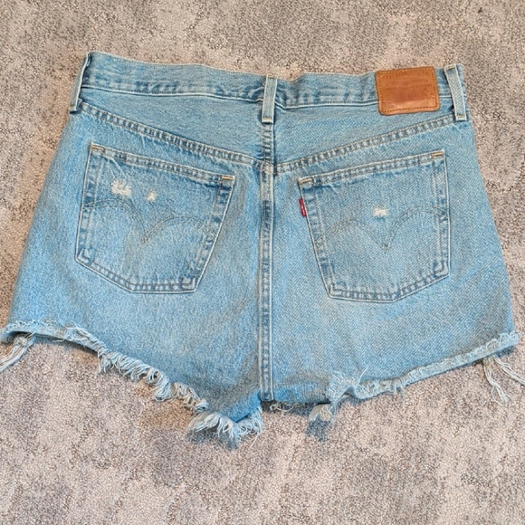 Levi's Pants - Levis 501 Button Fly Denim Shorts